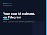 build a custom ai agent bot in telegram for your business
