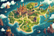 draw a unique vector or isometric map