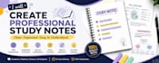 create professional study notes