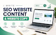 write SEO website content and website copy