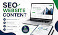 write SEO website content and website copy