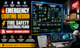 design indoor outdoor emergency lighting fire safety electrical layout