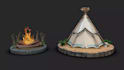 create high poly and low poly game ready 3d props, weapons, vehicles and objects