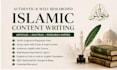 write professional islamic khutbahs, bayans and articles with quran hadith