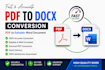 convert PDF to docx accurately