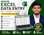 do accurate excel data entry, copy paste, PDF to excel conversion, and data clea