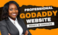 godaddy website redesign, godaddy website design, develop godaddy website