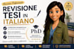 edit your italian thesis and academic paper
