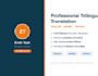 do professional trilingual translation and content writing