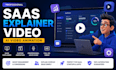 create a saas explainer video with 2d animated explainer video animation