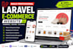 build a professional laravel ecommerce website with admin panel