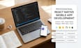 develop a professional react native mobile app for android and ios