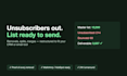 remove unsubscribers and reorganize your mailing list or database