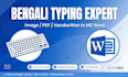 do fast bengali typing, pdf to word, image to ms word