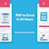 do fast and accurate data entry, pdf to excel in 24 hours