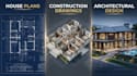 create architectural house plans and construction ready building drawings
