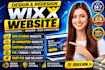 develop custom wix velo code,build design redesign edit fix wix studio website