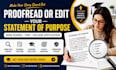 edit your sop, personal statement, grad school or phd application