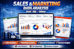 analyze sales and marketing data using excel sql and tableau