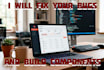 fix bugs and build angular components