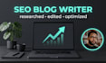 write SEO optimized blog posts with human editing for your website