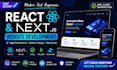 develop modern react js next js website