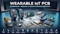 design wearable iot pcb with biosensor, medical and health device circuits