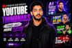 design stylish and modern youtube thumbnail