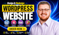 build wordpress website development, design business website or blog website