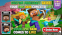 create pixel art minecraft skin, minecraft skin commission