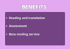 a service of beta reading
