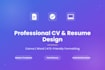 design professional CV and resume in canva