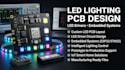 create led lighting pcb, driver and embedded systems