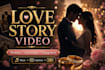 create a romantic wedding engagement anniversary slideshow video