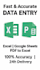 do excel data entry, spreadsheet and formulas