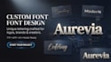 do you need custom font design and font logo typography
