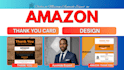 make your amazon  thank you card, insert and design your amazon custom product