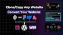 copy clone lovable, figma, webflow, squarespace, wix to wordpress website