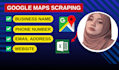 do google maps scraping, data extraction for b2b lead generation, email scraper