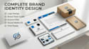 create a complete brand identity with logo, colors and typography