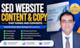 write SEO website content and persuasive website copy that converts
