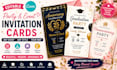 design editable party and event invitation cards in canva