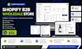 design a shopify b2b wholesale store with wholesale pricing