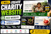 create charity website, ngo website and fundraising website