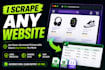 scrape any website using python, selenium, or playwright