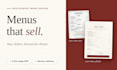 design a restaurant menu that makes your dishes look delicious