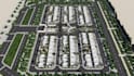 architectural 3d master plan design, aerial landscape rendering,3d estate layout