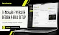 design and fully set up your teachable course website