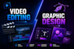 do professional video editing and graphic design