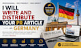 write and distribute your PR article in germany